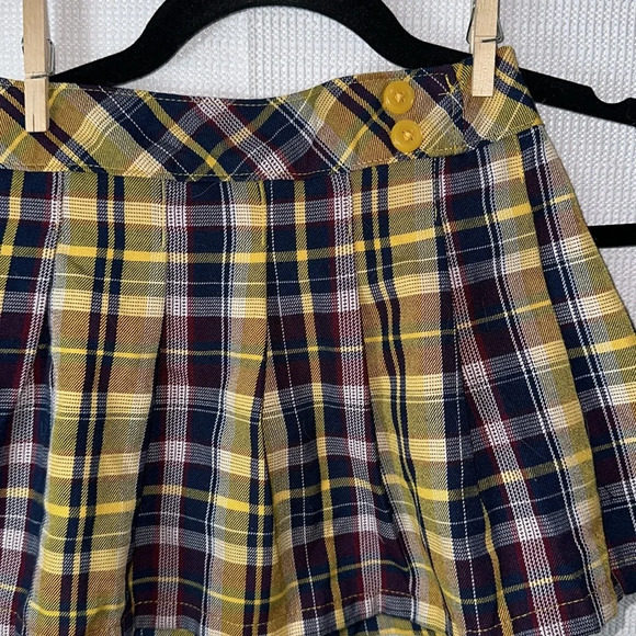 GARANIMALS Plaid Pleated Multicolor Girls Skort Size 5T - Picture 2 of 5